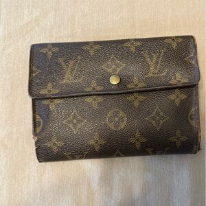 Louis Vuitton Brown and Gold Monogram Card Holder